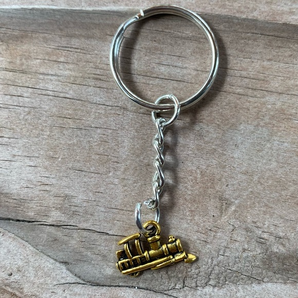 Accessories | Gold Train Keychain Boys Handmade Gift Birthday Vehicle ...